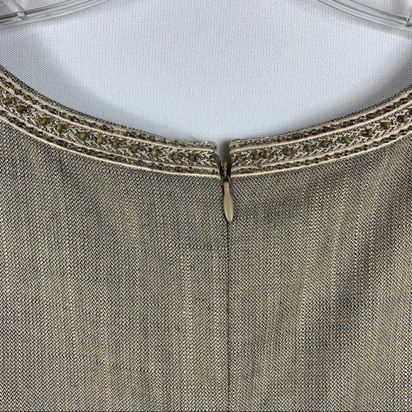 Antonio Melani Sleeveless Tan Workwear Modest Seth Dress Size 12 - Picture 8 of 8